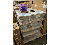 Partij vaas/kandelaar florence paars h28cm (528x) - afbeelding 2 van  5