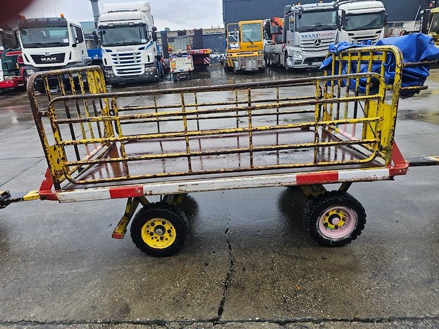Partij van 5 gustav stiehl kfw airport baggage carts / luchthaven bagagewagens – 1.500 kg - afbeelding 4 van  8