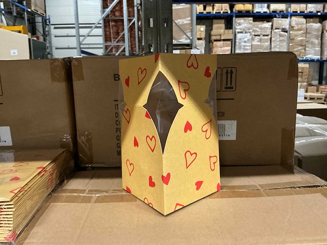 Partij vase basic love story kraft 11,5xh21cm (1200x) - afbeelding 1 van  6