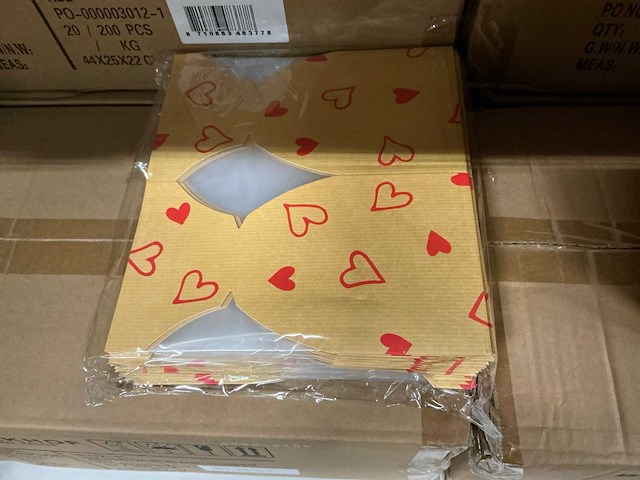 Partij vase basic love story kraft 11,5xh21cm (1200x) - afbeelding 5 van  6