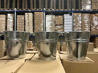 Partij vase galvanized ridge 29/19x28,5cm (144x) - afbeelding 1 van  4