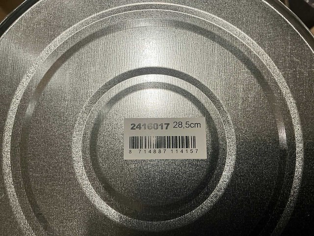 Partij vase galvanized ridge 29/19x28,5cm (144x) - afbeelding 2 van  4