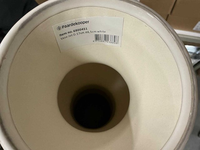 Partij vase jet d17xh48,5cm ceramic (18x) - afbeelding 3 van  6