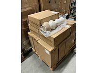 Partij vase jet d17xh48,5cm white ceramic (18x) - afbeelding 4 van  4