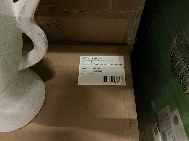 Partij vase liz l24,5xb17xh40,5cm ceramic (30x) - afbeelding 5 van  5