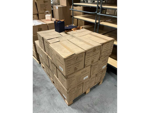 Partij vasebox kraft 12x12xh16cm blue/copper bedrukt (2500x) - afbeelding 3 van  4