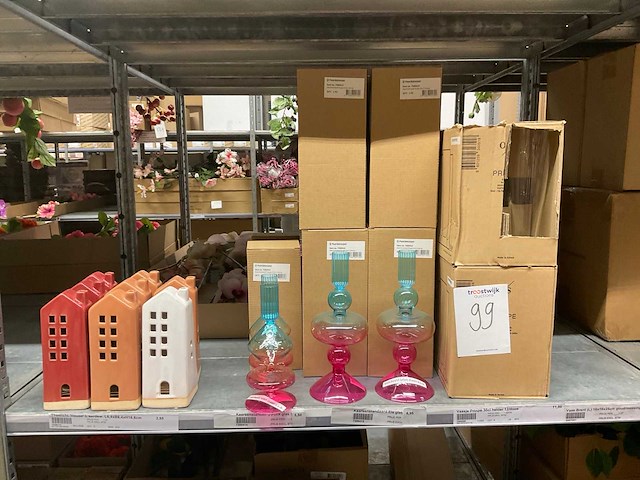 Partij vazen en waxinelichthouders - afbeelding 6 van  12