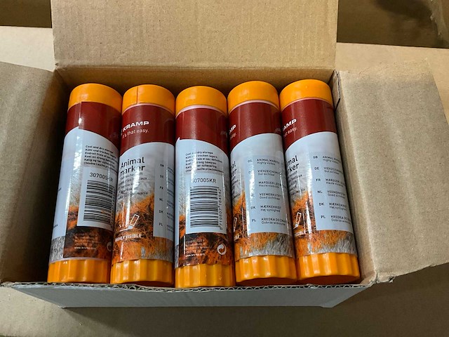 Partij vee markeerstiften (oranje/zwart) - afbeelding 1 van  8