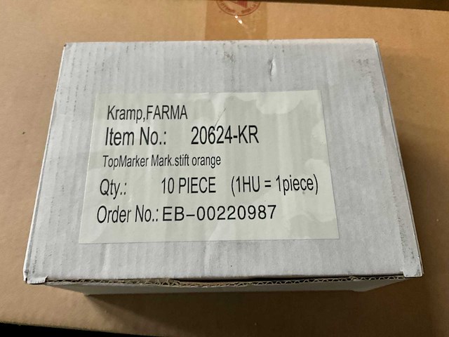 Partij vee markeerstiften (oranje/zwart) - afbeelding 2 van  8