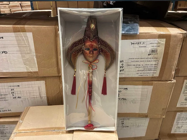 Partij veniticaans scepter maskers (24x) - afbeelding 1 van  3