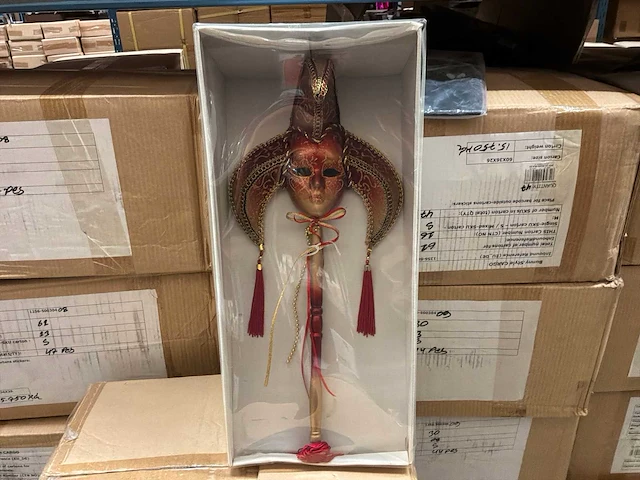 Partij veniticaans scepter maskers (24x) - afbeelding 1 van  3