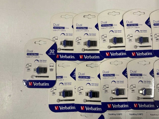 Partij verbatim dual usb/tough max usb/ yubikey 5 nfc (17x) - afbeelding 2 van  5