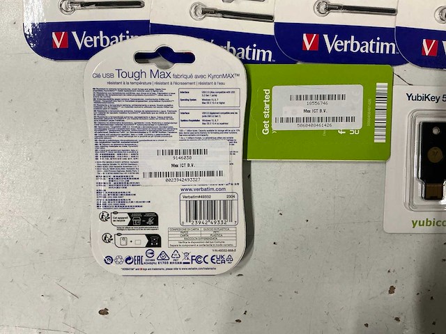 Partij verbatim dual usb/tough max usb/ yubikey 5 nfc (17x) - afbeelding 5 van  5