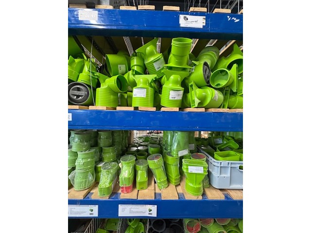 Partij verbindingsstukken en onderdelen luchtkanalen, air excellent, groen - afbeelding 2 van  14