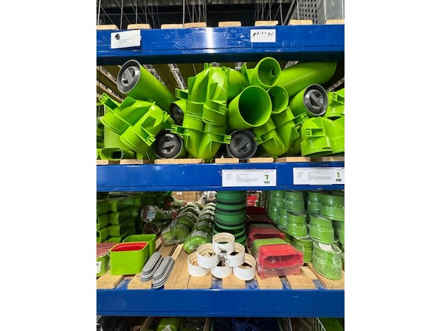 Partij verbindingsstukken en onderdelen luchtkanalen, air excellent, groen - afbeelding 4 van  14