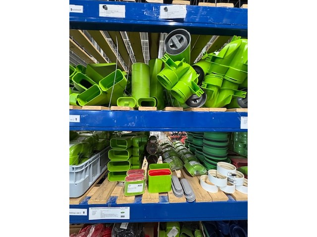 Partij verbindingsstukken en onderdelen luchtkanalen, air excellent, groen - afbeelding 5 van  14