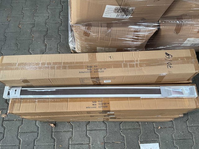 Partij verduistering - plissé gordijn - 100x140 cm - grijs (54x) - afbeelding 1 van  4