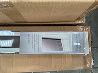 Partij verduistering - plissé gordijn - 100x140 cm - grijs (54x) - afbeelding 2 van  4