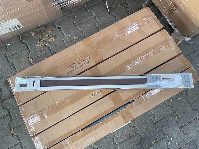 Partij verduistering - plissé gordijn - 70x140 cm - grijs (54x) - afbeelding 1 van  4