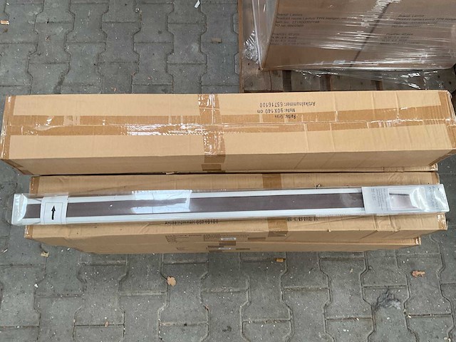 Partij verduistering - plissé gordijn - 90x140 cm - grijs (54x) - afbeelding 2 van  4