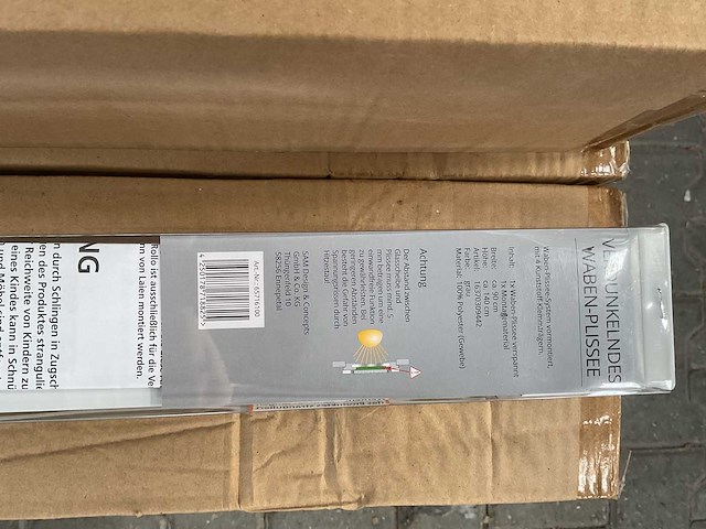 Partij verduistering - plissé gordijn - 90x140 cm - grijs (54x) - afbeelding 4 van  4