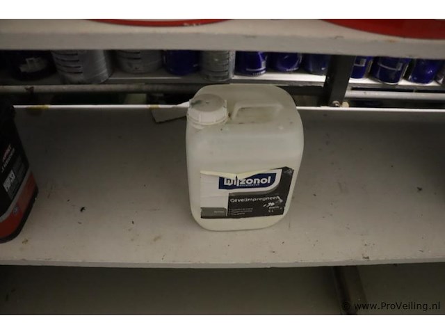 Partij verf bestaande uit o.a. keim soldalan sol-silicaat buitenmuurverf me, soldalan-verdunning, sigma mortar 2k ep base + hardner, toupret murex & sikkens wapex 529 multicolour vlokken - afbeelding 13 van  20