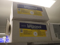 Partij verf bestaande uit o.a. keim soldalan sol-silicaat buitenmuurverf me, soldalan-verdunning, sigma mortar 2k ep base + hardner, toupret murex & sikkens wapex 529 multicolour vlokken - afbeelding 17 van  20