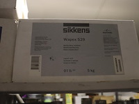 Partij verf bestaande uit o.a. keim soldalan sol-silicaat buitenmuurverf me, soldalan-verdunning, sigma mortar 2k ep base + hardner, toupret murex & sikkens wapex 529 multicolour vlokken - afbeelding 18 van  20