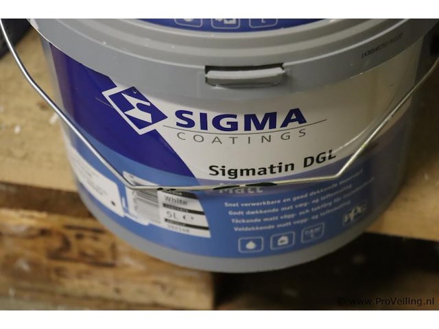 Partij verf bestaande uit o.a. sigma facade topcoat matt, stigmatex superlatex matt & sigmatin dgl - afbeelding 2 van  11
