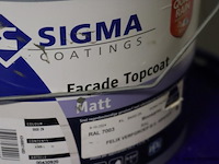 Partij verf bestaande uit o.a. sigma facade topcoat matt, stigmatex superlatex matt & sigmatin dgl - afbeelding 3 van  11