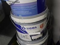 Partij verf bestaande uit o.a. sigma facade topcoat matt, stigmatex superlatex matt & sigmatin dgl - afbeelding 8 van  11