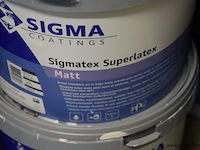 Partij verf bestaande uit o.a. sigma facade topcoat matt, stigmatex superlatex matt & sigmatin dgl - afbeelding 11 van  11