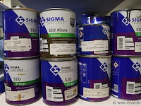 Partij verf bestaande uit o.a. sigma primer, ppg s2u grondverf allure, veveo rain guard, urethan primer 4s & sikkens rubbol primer - afbeelding 2 van  24