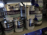 Partij verf bestaande uit o.a. sigma primer, ppg s2u grondverf allure, veveo rain guard, urethan primer 4s & sikkens rubbol primer - afbeelding 7 van  24