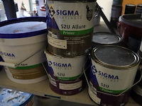 Partij verf bestaande uit o.a. sigma primer, ppg s2u grondverf allure, veveo rain guard, urethan primer 4s & sikkens rubbol primer - afbeelding 10 van  24