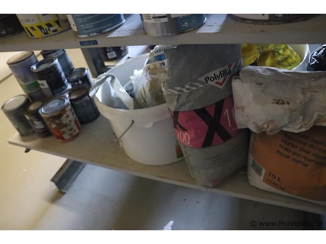 Partij verf bestaande uit o.a. sigma primer, ppg s2u grondverf allure, veveo rain guard, urethan primer 4s & sikkens rubbol primer - afbeelding 16 van  24