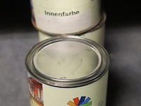 Partij verf bestaande uit o.a. sigma s2u nova grondverf, sikkens bl rezisto primer, veveo aqua titani zijdeglans, wijzonol wijzo chips-coll & global paint pu top satin - afbeelding 8 van  16