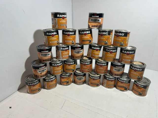Partij verf en lakken 250ml rambo - afbeelding 1 van  5