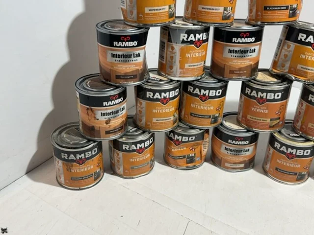 Partij verf en lakken 250ml rambo - afbeelding 2 van  5
