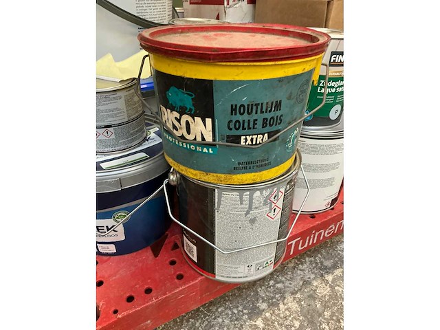 Partij verf, lijm en stenen - afbeelding 6 van  7