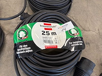 Partij verlengkabels – o.a. brennenstuhl 25 m rubberkabels (3x) - afbeelding 2 van  4