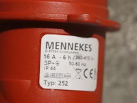 Partij verlengkabels o.a. mennekes type 252 - 16a - afbeelding 8 van  8