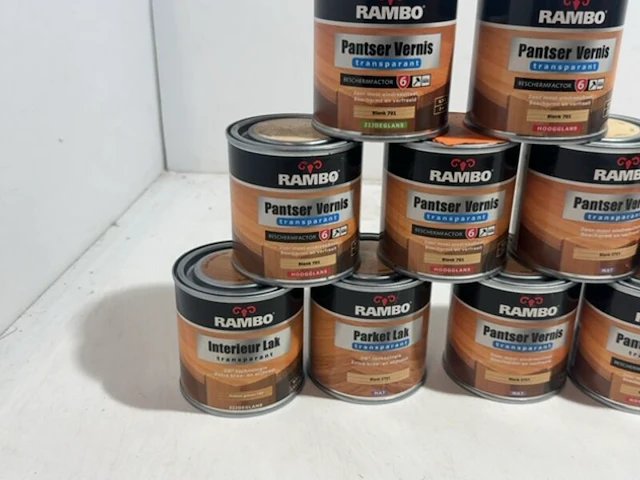Partij vernissen en lakken 0,25 liter, rambo - afbeelding 2 van  4