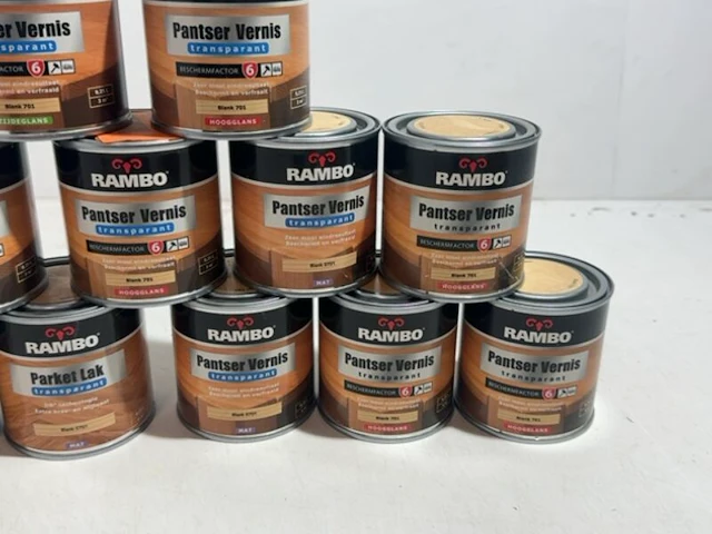 Partij vernissen en lakken 0,25 liter, rambo - afbeelding 4 van  4