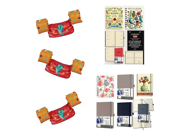 Partij verstelbare zwembandjes, boeken en agenda's - afbeelding 1 van  6