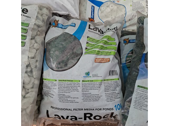 Partij vijvergrind en filtermateriaal o.a. zeolite, superfish - afbeelding 6 van  11