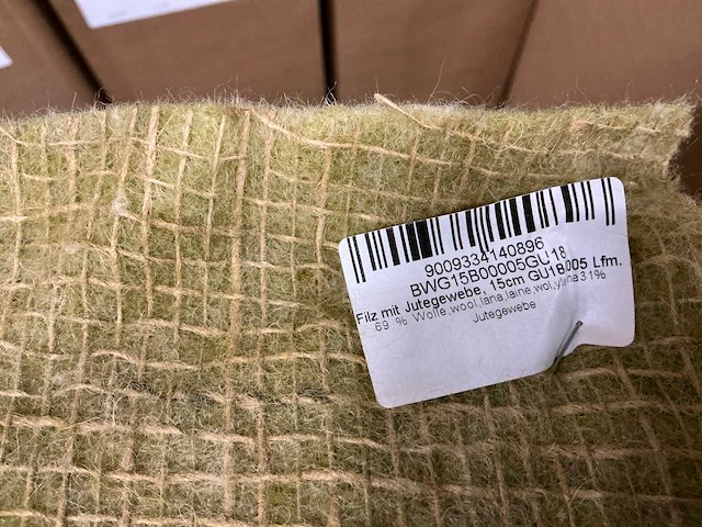 Partij vilt met juteweefsel 15cm (60x) - afbeelding 2 van  5