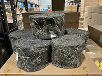 Partij vilt raw 15cmx5mtr grijs (150x) - afbeelding 1 van  4