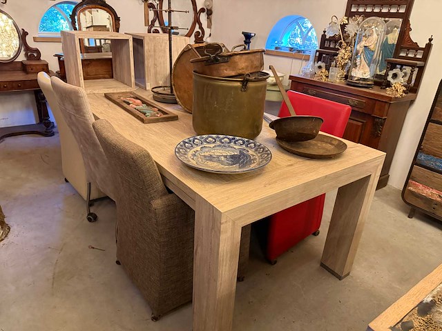 Partij vintage en antieke meubelen en decoratie - afbeelding 5 van  27