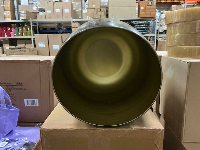 Partij vintage green planter extra large h45cm (6x) - afbeelding 2 van  5